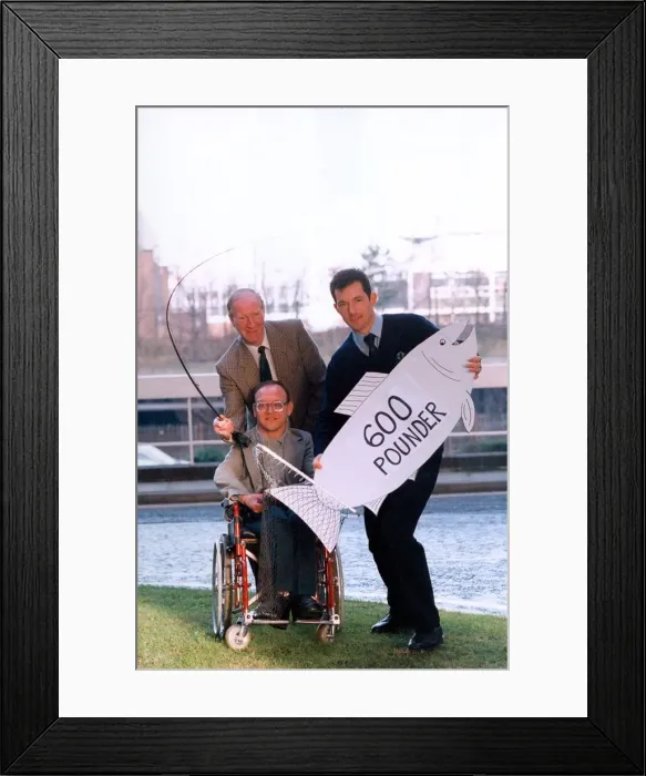 Framed Print : Grant Gardiner from Northumbria Water presents Jack Charlton Framed Print : Grant Gardiner from Northumbria Water presents Jack Charlton