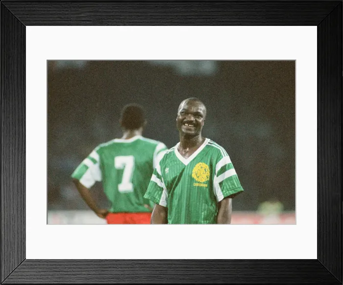 Framed Print : England v Cameroon World Cup Quarter Final match at the Stadio San Paolo, Naples, Italy