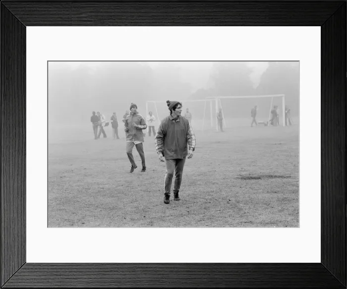 Framed Print : 1978 World Cup Finals in Argentina. Italys Paolo Rossi pictured in the fog Framed Print : 1978 World Cup Finals in Argentina. Italys Paolo Rossi pictured in the fog
