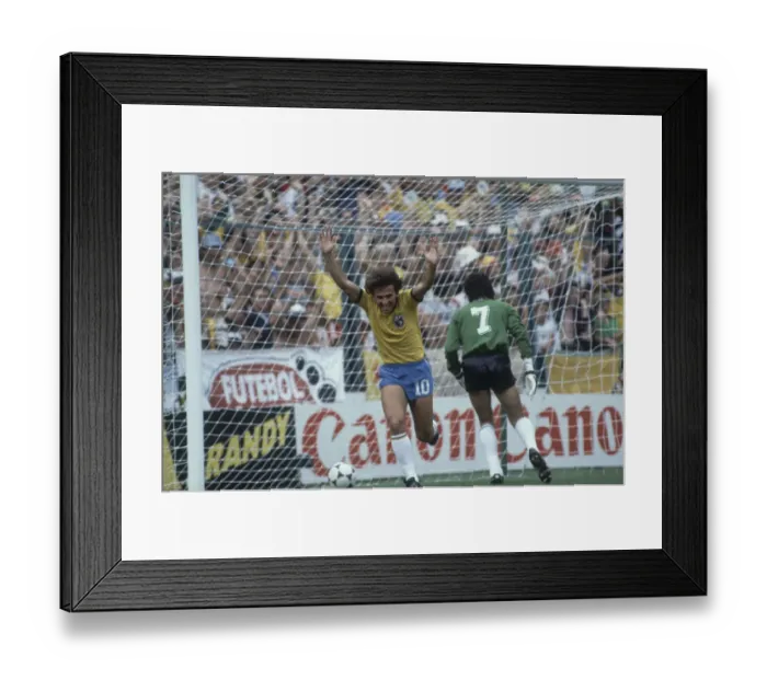 Framed Print : 1982 World Cup Second Round Group C match in Barcelona, Spain Framed Print : 1982 World Cup Second Round Group C match in Barcelona, Spain