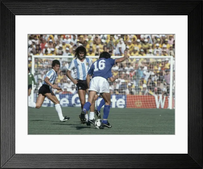 Framed Print : 1982 World Cup Second Round Group C match in Barcelona, Spain Framed Print : 1982 World Cup Second Round Group C match in Barcelona, Spain