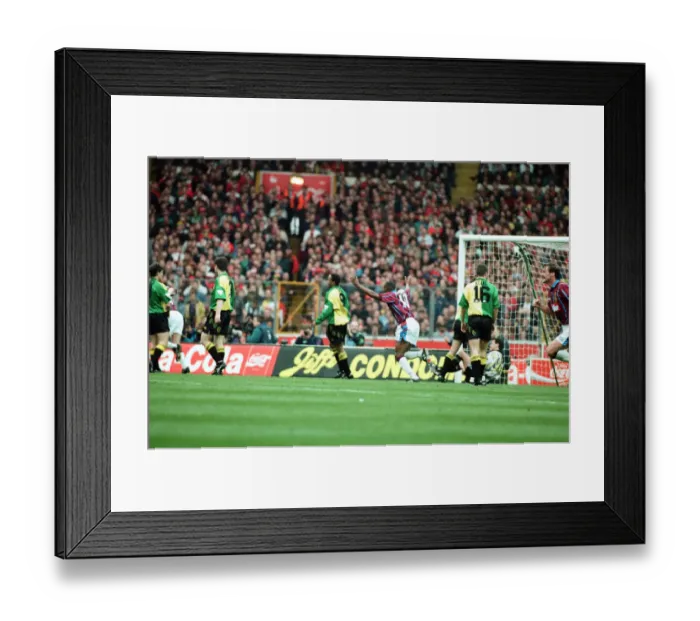 Framed Print : Coca Cola Cup Final. Aston Villa 3 v Manchester United 1. 27th March 1994