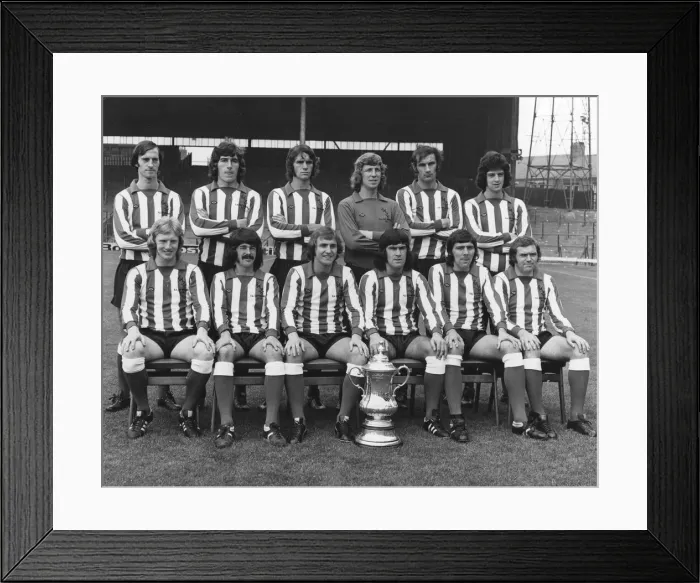 Framed Print : Sunderland AFC August 1973 Back row l-r David