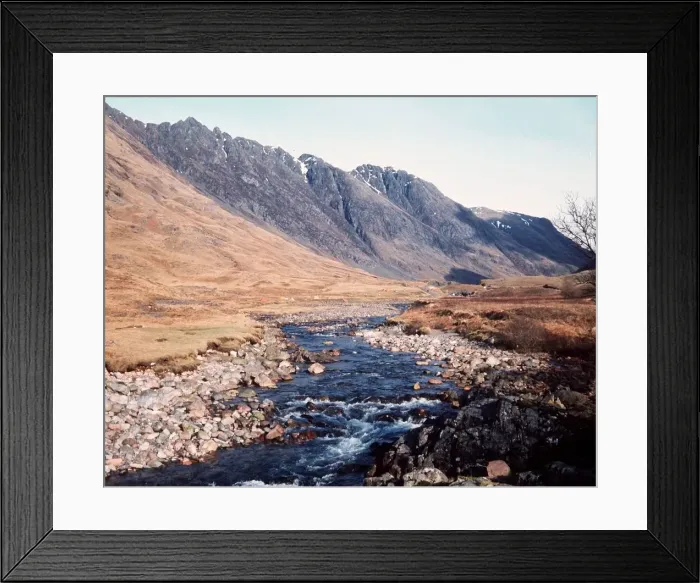 Framed Print : River Coe Glencoe Argyll Scotland1980
