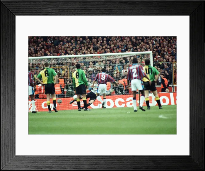 Framed Print : Coca Cola Cup Final. Aston Villa 3 v Manchester United 1. 27th March 1994 Framed Print : Coca Cola Cup Final. Aston Villa 3 v Manchester United 1. 27th March 1994