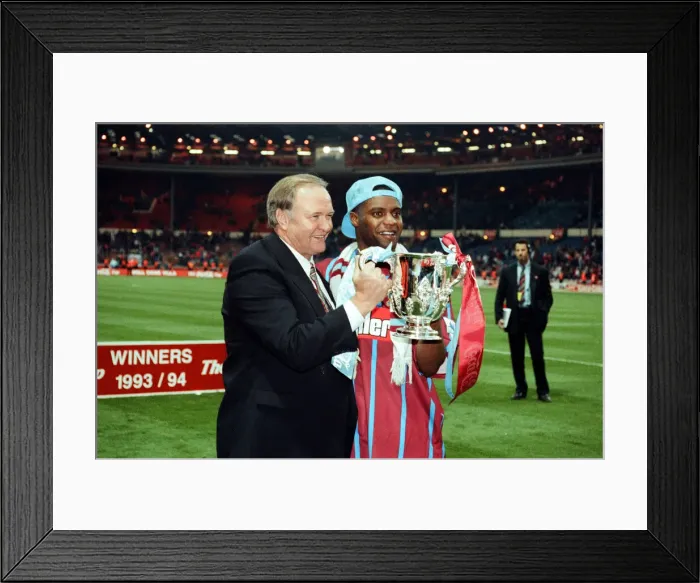 Framed Print : Coca Cola Cup Final. Aston Villa 3 v Manchester United 1 Framed Print : Coca Cola Cup Final. Aston Villa 3 v Manchester United 1