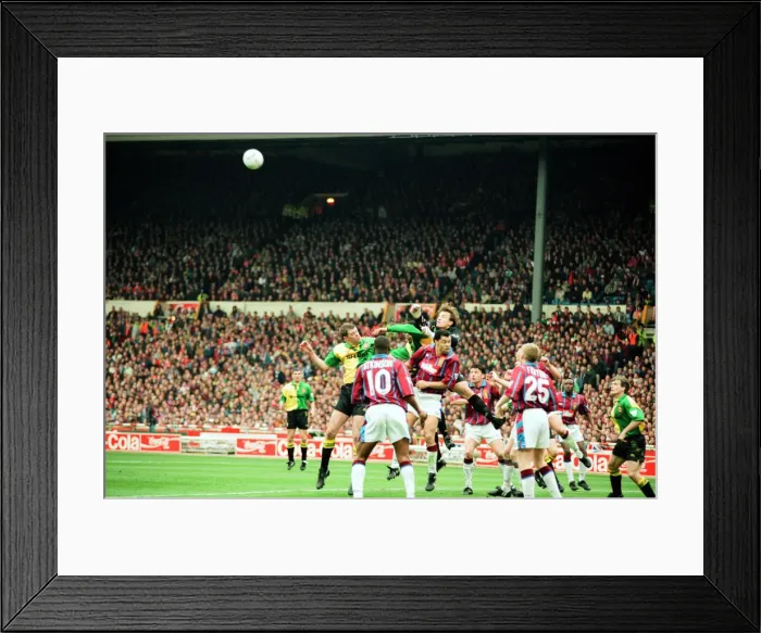 Framed Print : Coca Cola Cup Final. Aston Villa 3 v Manchester United 1. 27th March 1994 Framed Print : Coca Cola Cup Final. Aston Villa 3 v Manchester United 1. 27th March 1994