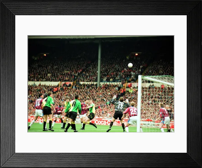Framed Print : Coca Cola Cup Final. Aston Villa 3 v Manchester United 1. 27th March 1994 Framed Print : Coca Cola Cup Final. Aston Villa 3 v Manchester United 1. 27th March 1994