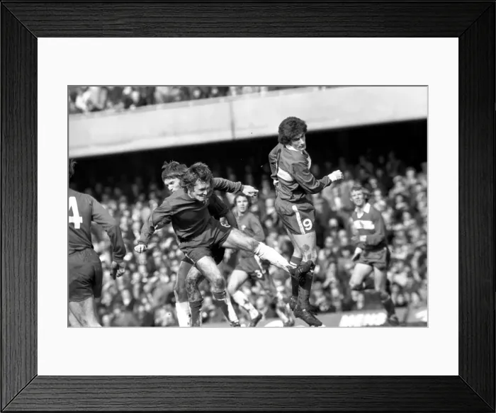 Framed Print : Football: Chelsea F. C. vs. Middlesboro F. C. March 1975 75-01595-049 Framed Print : Football: Chelsea F. C. vs. Middlesboro F. C. March 1975 75-01595-049