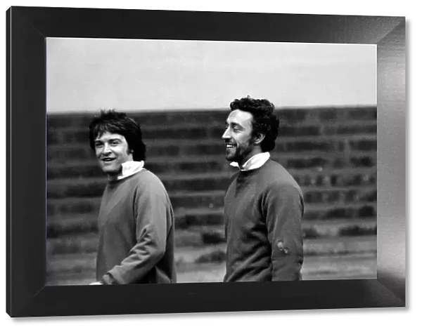 Tottenham Hotspur F. C. : Cyril Knowles (left) with Bearded Martin Chivers