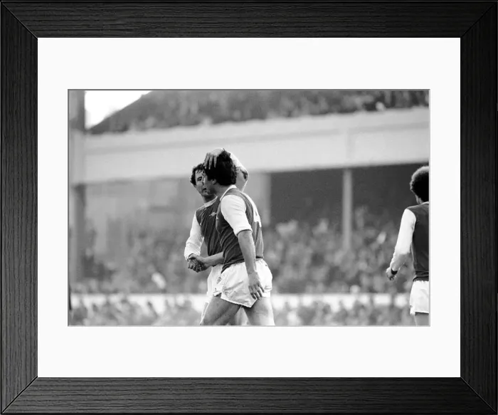 Framed Print : Sport: Football: Arsenal vs. Coventry. Action from the match. February 1981 81-00516-046