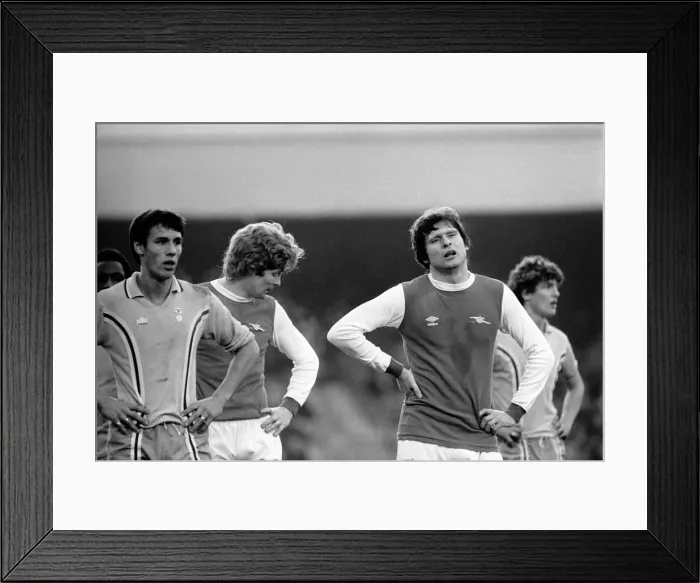 Framed Print : Sport: Football: Arsenal vs. Coventry. Action from the match. February 1981 81-00516-059