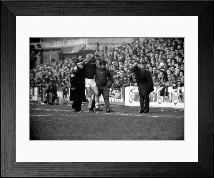 Framed Print : Football: West Ham vs. Burnley F. C. March 1975 75-01462-043