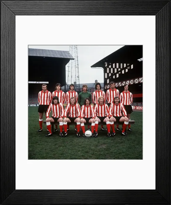 Framed Print : Sunderland Football Team 1973 Back Row Ron