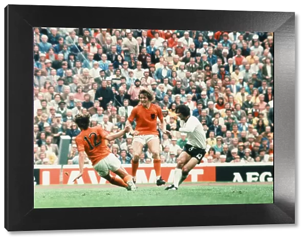 1974 World Cup Final at the Olympic Stadium in Munich. West Germany 2 v Holland 1