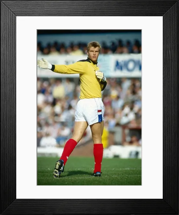 Framed Print : Chris Woods doing warm-up exercises September 1989 Framed Print : Chris Woods doing warm-up exercises September 1989