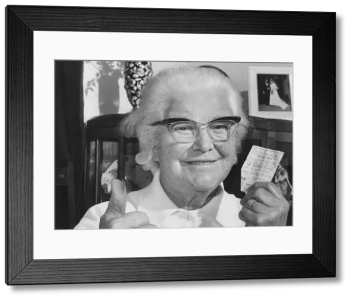 Framed Print : An unemployed building workers mother bought her son a Rangers Pools ticket