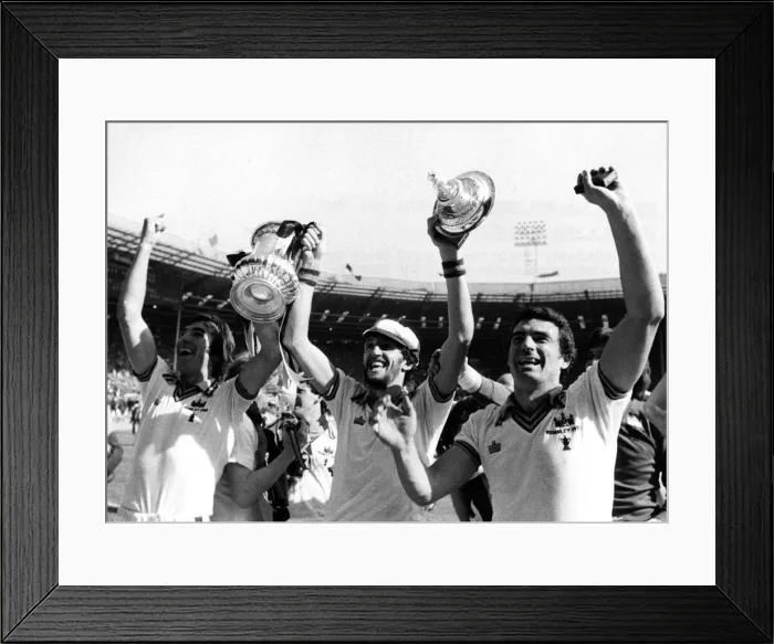 Framed Print : Jubilant West Ham players Billy Bonds, David Cross and Trevor Brooking celebrate their Framed Print : Jubilant West Ham players Billy Bonds, David Cross and Trevor Brooking celebrate their