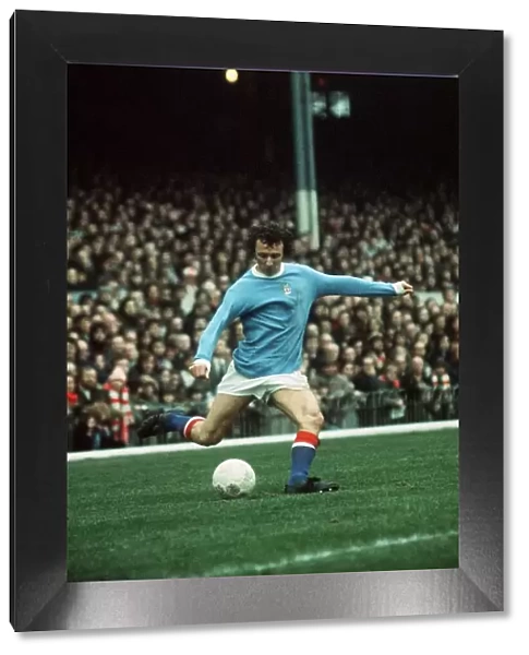 Mike Summerbee in action for Manchester City 1974