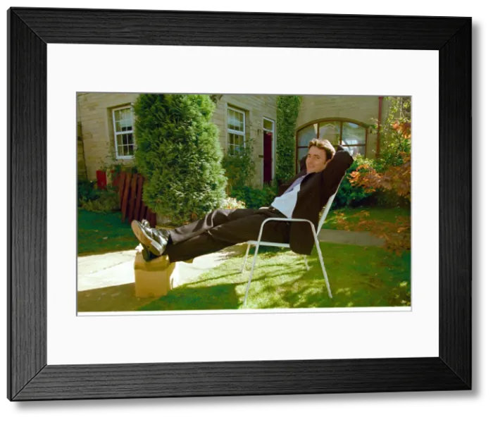 Framed Print : Howard Nicholson, the son of infamous Pools winner Viv Nicholson, at home in Leeds Framed Print : Howard Nicholson, the son of infamous Pools winner Viv Nicholson, at home in Leeds