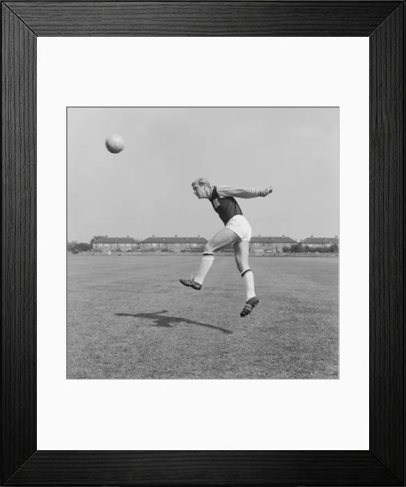 Framed Print : Bobby Moore, West Ham United Defender, pictured during training session at Chadwell Heath Framed Print : Bobby Moore, West Ham United Defender, pictured during training session at Chadwell Heath