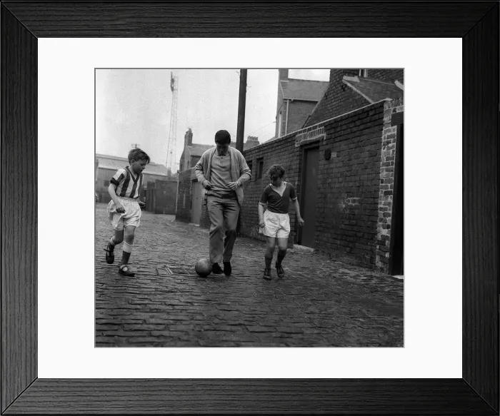 Framed Print : George Herd Sunderland and Scottish centre forward having just heard of his selection to Framed Print : George Herd Sunderland and Scottish centre forward having just heard of his selection to