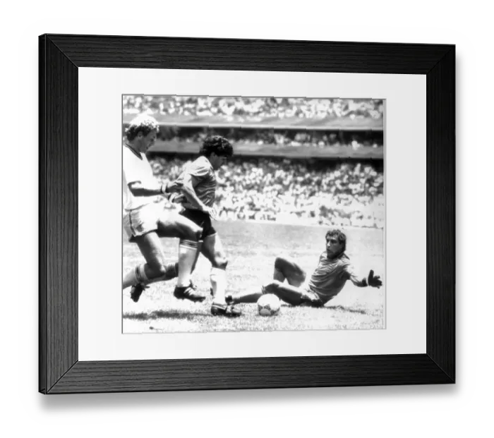 Framed Print : World Cup 1986 England 1 Argentina 2 Quarter Finals Maradona scores an