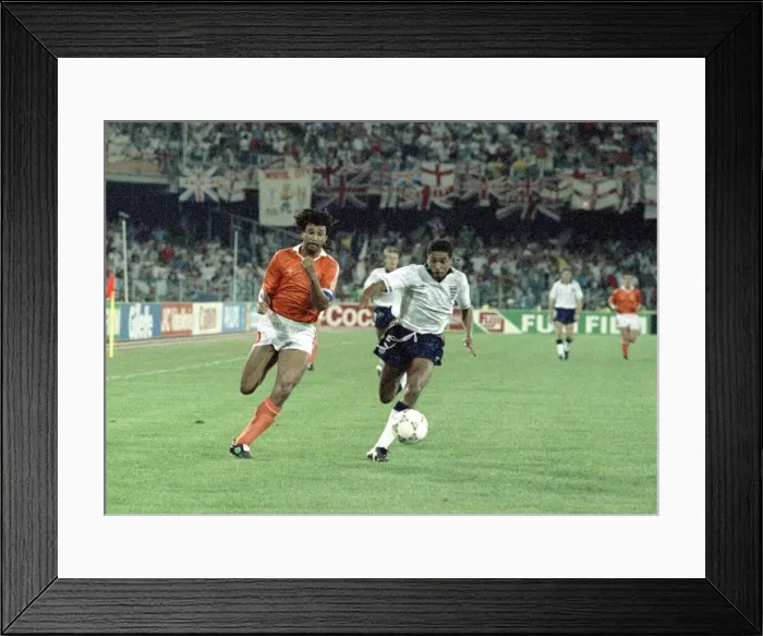 Framed Print : 1990 World cup First Round Group F match in Cagliari, Italy. England 0 v Holland 0 Framed Print : 1990 World cup First Round Group F match in Cagliari, Italy. England 0 v Holland 0