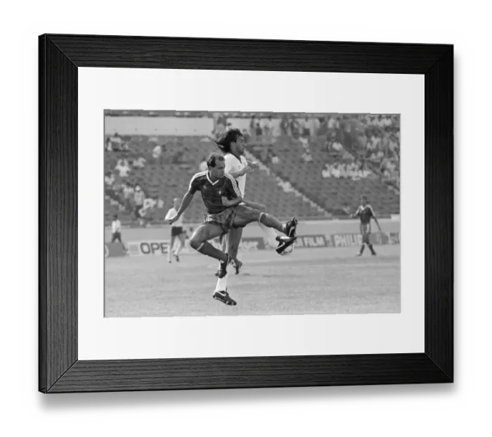 Framed Print : 1986 World Cup First Round Group F match in Monterrey, Mexico