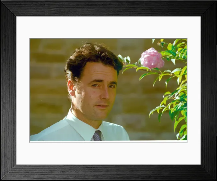Framed Print : Howard Nicholson, the son of infamous Pools winner Viv Nicholson, at home in Leeds Framed Print : Howard Nicholson, the son of infamous Pools winner Viv Nicholson, at home in Leeds