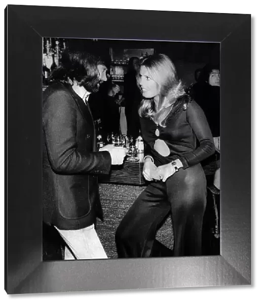 George Best with American girl Marjorie Wallace, Miss World at his Slack Alice night club