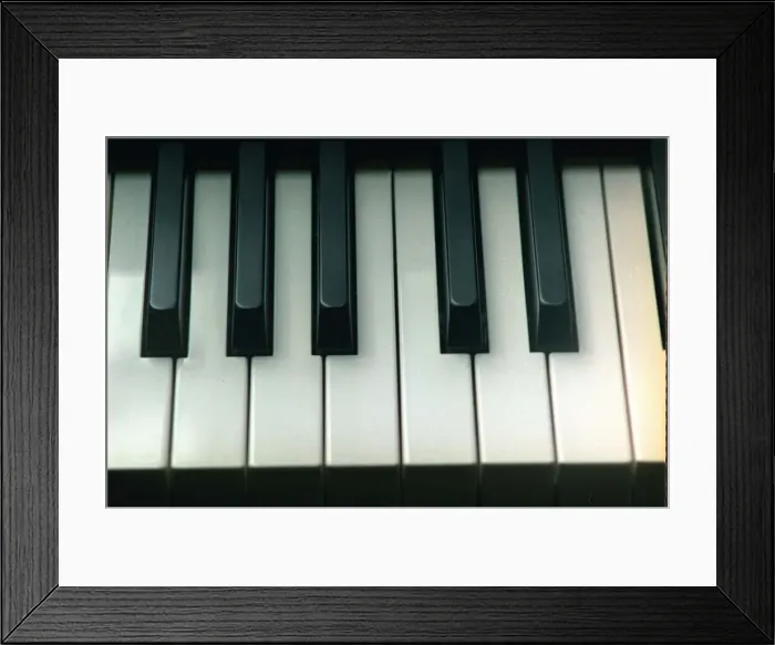 Framed Print : Piano Keyes on Yamaha Clavinova Framed Print : Piano Keyes on Yamaha Clavinova