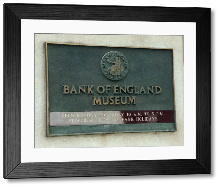 Framed Print : Bank of England Museum