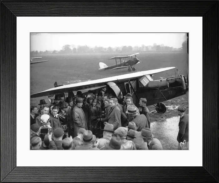 Framed Print : Miss Earhart flies the Atlantic OP260B Y2K Framed Print : Miss Earhart flies the Atlantic OP260B Y2K