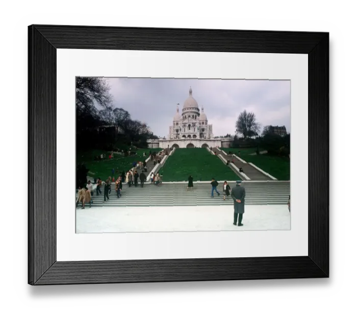 Framed Print : France Paris 1978 The Sacre Coeur, Paris