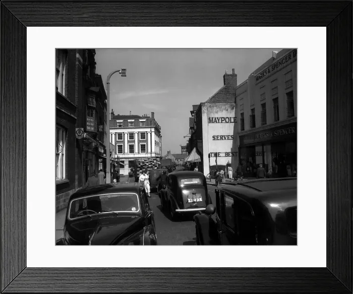 Framed Print : Streets and Roads - Aug 1954 Scenes on the A1, Great North Road Framed Print : Streets and Roads - Aug 1954 Scenes on the A1, Great North Road