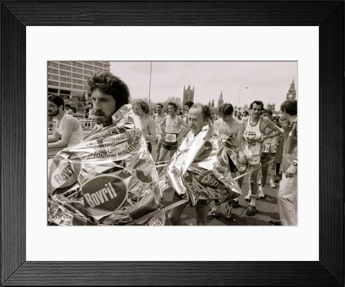 Framed Print : London Marathon runners at the end of the race. A©DM Fresco 09 / 05 / 1982 Framed Print : London Marathon runners at the end of the race. A©DM Fresco 09 / 05 / 1982