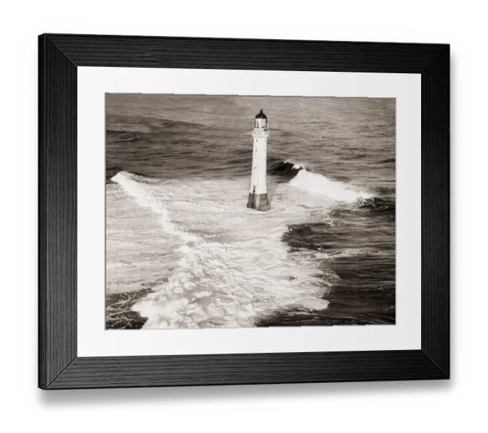 Framed Print : Lighthouses The Inchcape Bell Rock Lighthouse in the North Sea in Scotland Framed Print : Lighthouses The Inchcape Bell Rock Lighthouse in the North Sea in Scotland