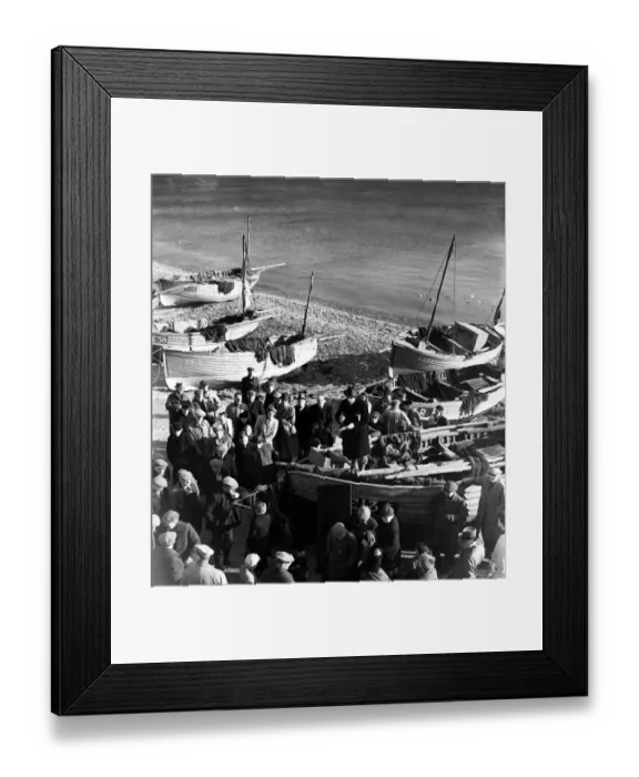 Framed Print : Local fisherman bid for the fishing fleet of one of their colleagues who died Framed Print : Local fisherman bid for the fishing fleet of one of their colleagues who died