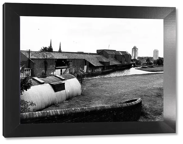 Coventry Canal Basin. Derelict area waiting for redevelopment