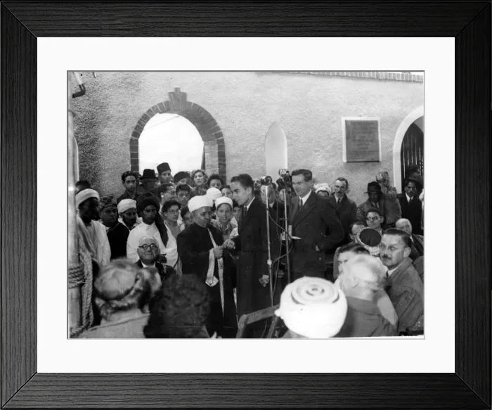Framed Print : Najdat Safwat, representing the Regent and Crown Prince of Iraq