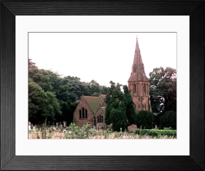 Framed Print : Little Aston Church, in Little Aston, Staffordshire
