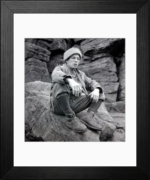 Framed Print : Rock climber / Mountaineer Joe Brown of Whaley Brdige, Derbyshire who was a member of Framed Print : Rock climber / Mountaineer Joe Brown of Whaley Brdige, Derbyshire who was a member of