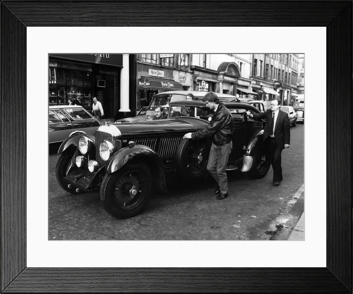 Framed Print : 1930 Bently Silent Speed Six up for auction Sothebys 1984 Framed Print : 1930 Bently Silent Speed Six up for auction Sothebys 1984