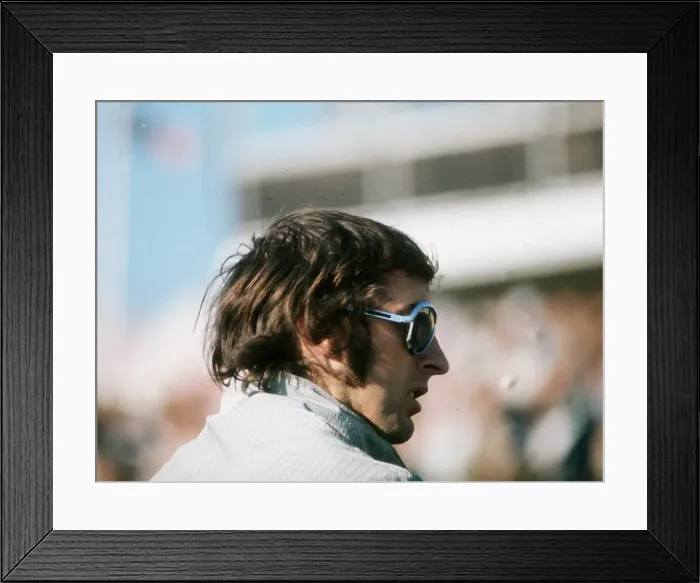 Framed Print : Racing driver Jackie Stewart October 1971 Framed Print : Racing driver Jackie Stewart October 1971