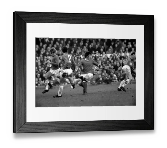Framed Print : English FA Cup match at Portman Road Ipswich Town 0 v Manchester United 1