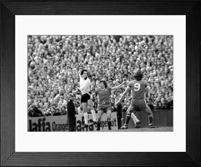 Framed Print : Division Two football Fulham v Chelsea 1976 / 77 season. Fulham won the match three one Framed Print : Division Two football Fulham v Chelsea 1976 / 77 season. Fulham won the match three one