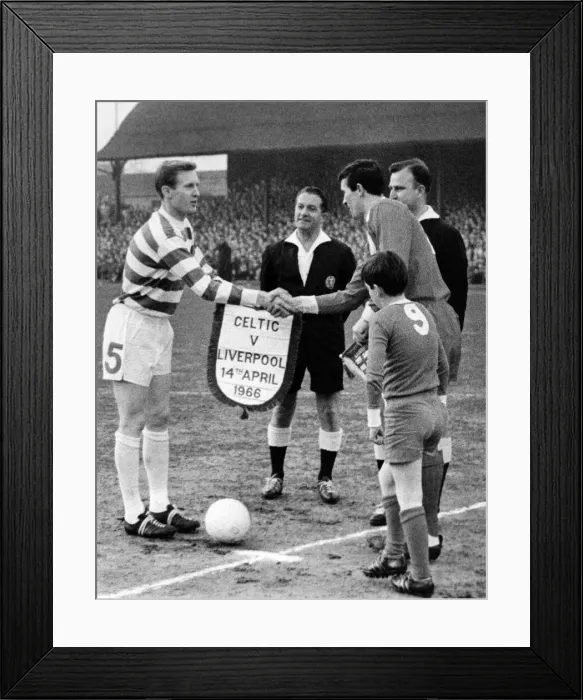 Framed Print : Celtic captain Billy McNeill, and Liverpool captain Ron Yeats Framed Print : Celtic captain Billy McNeill, and Liverpool captain Ron Yeats