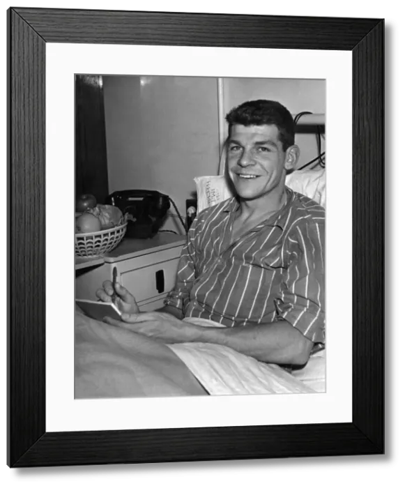 Framed Print : Whelan Comfortable'. Dave Whelan, the Blackburn Rovers full back who broke a Framed Print : Whelan Comfortable'. Dave Whelan, the Blackburn Rovers full back who broke a