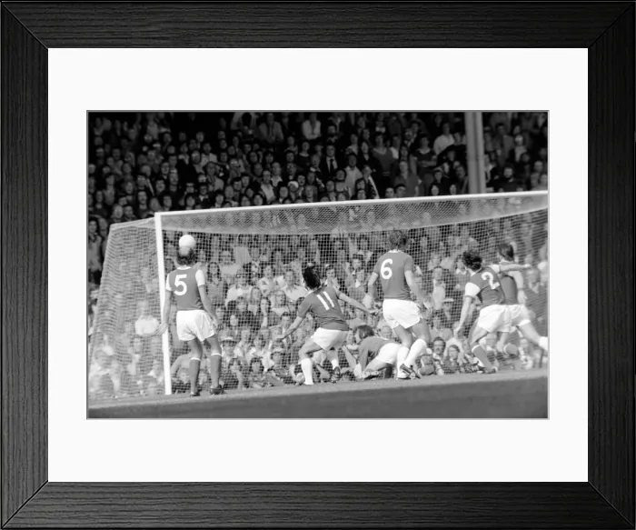 Framed Print : Division I. Arsenal (2) v. Leicester City (2). September 1975 75-04972-014 Framed Print : Division I. Arsenal (2) v. Leicester City (2). September 1975 75-04972-014